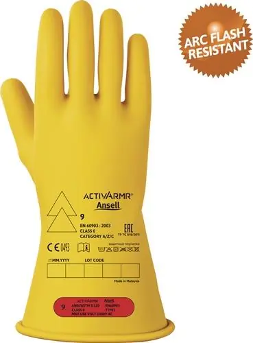 Neu Elektrikerschutzhandschuh ActivArmr® RIG011Y Gr.9 gelb