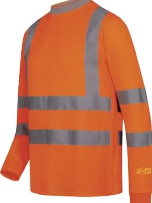 Warnschutz-Langarm-T-Shirt NEVIO Gr.XXL orange SAFESTYLE Abverkauf