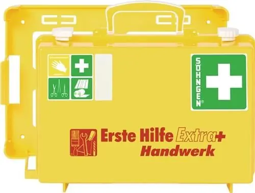 Direktkauf Erste Hilfe Koffer Extra+ Handwerk B310xH210xT130ca.mm leuchtgelb SÖHNGEN
