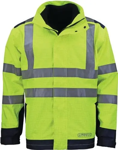 Garantierte Lieferung ASATEX Wetter-, Flamm- und Warnschutzjacke Größe L - 3850G/L