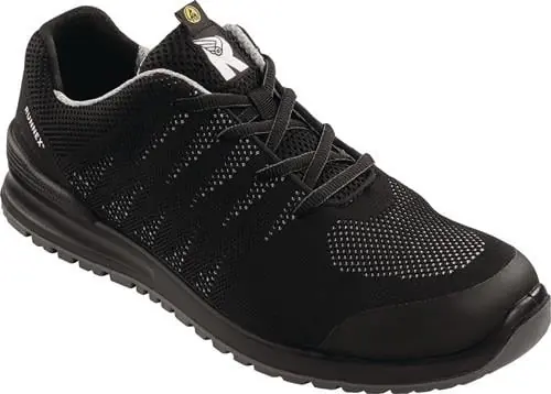 Preis Gesenkt RUNNEX Sicherheitshalbschuh SportStar 5108 schwarz / grau S1P SRC ESD PES Gr. 43 - 5108-43