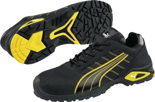 PUMA Sicherheitsschuh Amsterdam Low Größe 47 schwarz / gelb - 64.271.0-47 Top-Seller