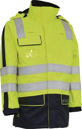 Rabatt Multinorm-Warnschutzparka SECURETECH Gr.L gelb/marineblau ELKA RAINWEAR