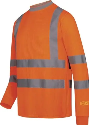 Warnschutz-Langarm-T-Shirt NEVIO Gr.M orange SAFESTYLE Ausverkauf