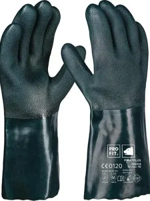 Neu Chemikalienschutzhandschuh Pirat Gr.10 grün PVC EN388,EN ISO374-1 PSAIII PRO FIT