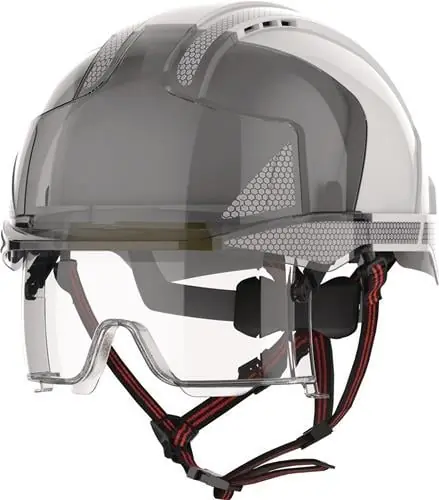 Industriekletterhelm EVO® VISTAlens® Dualswitch™ weiß/rauch ABS Sichere Zahlung