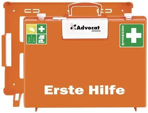 Erste Hilfe Koffer Advocat B400xH300xT150ca.mm orange SÖHNGEN Gratis Versand