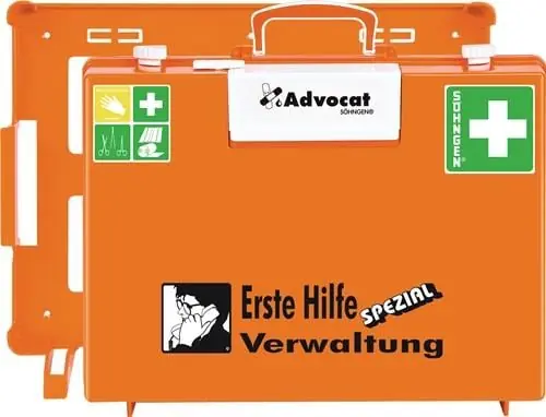 Neuheit Erste Hilfe Koffer Advocat Verwaltung B400xH300xT150ca.mm orange SÖHNGEN