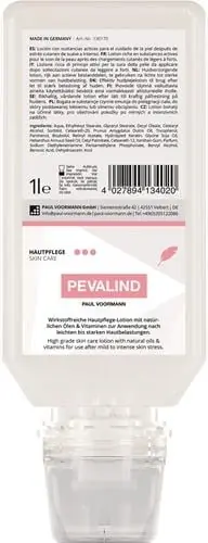 Hautpflegelotion PEVALIND 1l parfümiert Softflasche PAUL VOORMANN Sonderaktion