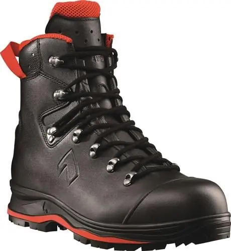 Zertifiziert Sicherheitsstiefel TREKKER PRO 2.0 Gr.9,5 (44) schwarz/rot S3 HRO HI CI WR SRC