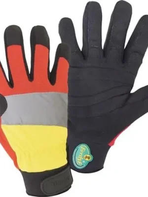 Kostenloser Versand Forstschutzhandschuh WOODS Mechanics Gr.M schwarz/rot/gelb PSA III