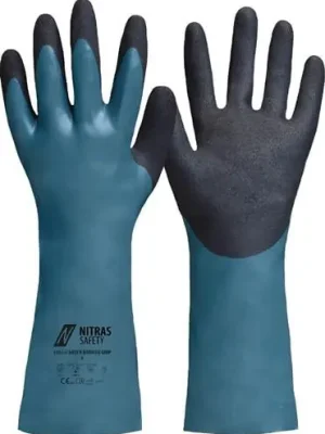 Heißes Angebot Chemiehandschuhe Green Barrier Grip Gr.9 grün/schwarz EN 388,EN 374