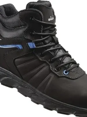Gratis Versand Sicherheitsstiefel Mathi Gr.43 schwarz/blau S3 SRC EN20345 Leder WICA