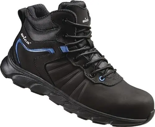 Gratis Versand Sicherheitsstiefel Mathi Gr.43 schwarz/blau S3 SRC EN20345 Leder WICA