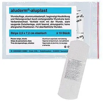 aluderm Pflasterstrip aluplast 1009178 2,5x7,2cm el. 10 St./Pack. Angebot