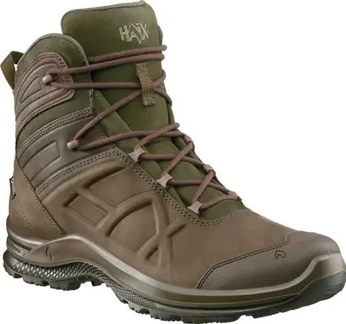 Heißes Angebot Trekkingstiefel BE Nature GTX mid Gr.9(43) braun/grün Leder HAIX