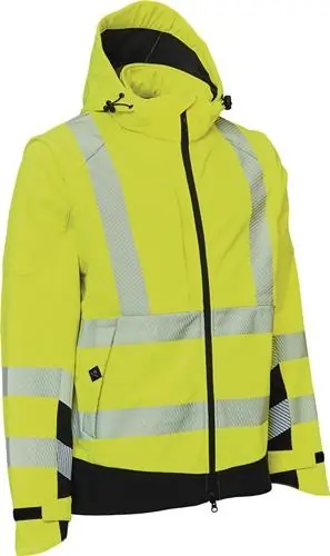 Sichere Zahlung Warnschutz Softshelljacke VISIBLE XTREME Gr.M warngelb/schwarz ELKA RAINWEAR