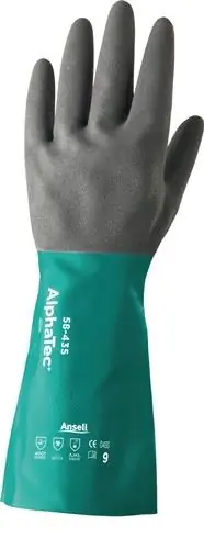 ANSELL Chemiehandschuh AlphaTec Gr.10 grün / grau EN 388 EN 374 EN 1149 Kat.III - 58-435-10 Highlight