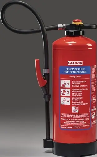 Must-Have GLORIA Wasserfeuerlöscher WKL 6 PRO 6l Aufladegerät Brandkl.21 A m.Wandh - 8038410000