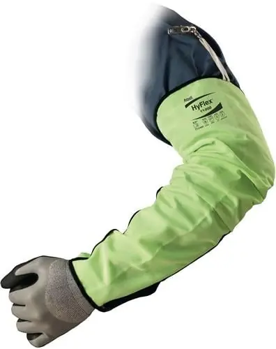 Neu ANSELL Armschützer HyFlex 11-200 475 mm signalgelb EN 388 EN 407- 11-200