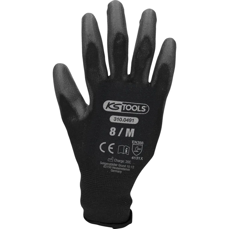 KS TOOLS Mikro-Feinstrickhandschuhe-schwarz 8 12 Paar - 310.0491 Online Kaufen