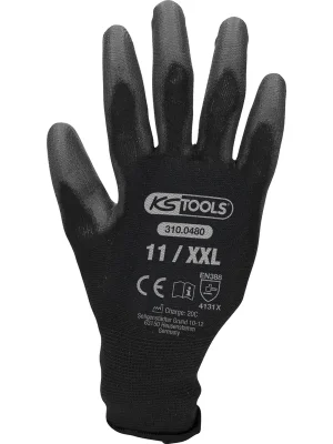 KS TOOLS Mikro-Feinstrickhandschuhe-schwarz 11 12 Paar - 310.0480 Schneller Versand