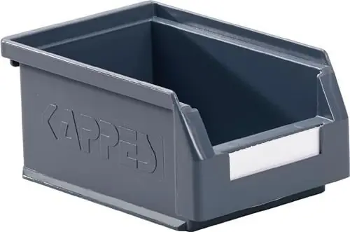KAPPES Sichtlagerkasten L 160 x B 105 x H 75 mm grau - 6005.00.0554 Must-Have