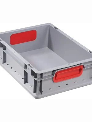 Preiswert Allit Transportstapelbehälter geschlossener Griff rot 400 x 300 x 120 mm - 456700