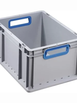Markenware Allit Transportstapelbehälter offener Griff blau 400 x 300 x 220 mm - 456730
