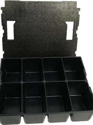 BS Systems Kleinteileeinsatz 8 Fächer inkl. Deckeleinlage für L-Boxx 136 Neu Im Sortiment