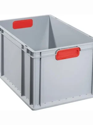 Rabatt Allit Transportstapelbehälter geschlossener Griff rot 600 x 400 x 320 mm - 456755