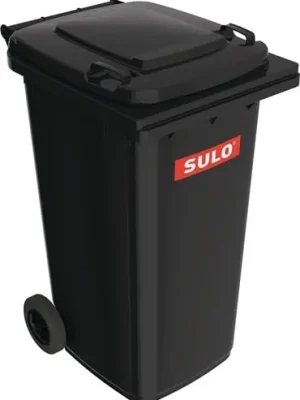 Preisknaller SULO Müllgroßbehälter 240l HDPE anthrazitgrau fahrbar,n.EN 840 - 1052256