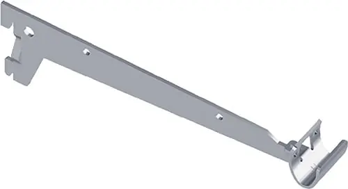 Aktuell ELEMENT SYSTEM Konfektionsträger L.250mm p.Träger 30kg STA weiß 2 Einhängehaken - 10111-00008