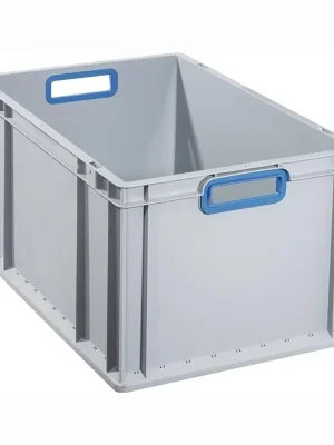Allit Transportstapelbehälter offener Griff blau 600 x 400 x 320 mm - 456775 Saisonangebot