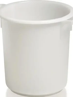CRAEMER Kunststoffbehälter rd.40l HD-PE weiß D420xH445mm m.Außengriff - 81091010 Rabatt