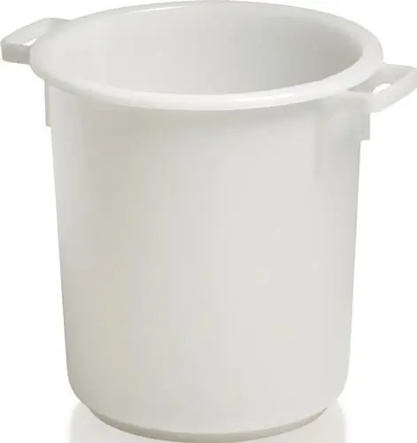 CRAEMER Kunststoffbehälter rd.40l HD-PE weiß D420xH445mm m.Außengriff - 81091010 Rabatt