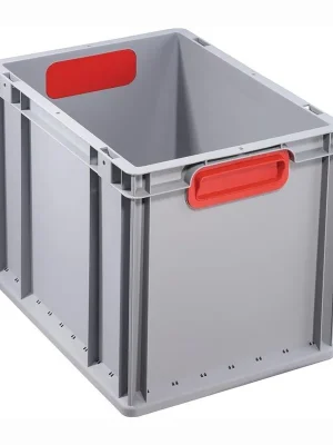 Echt Allit Transportstapelbehälter geschlossener Griff rot 400 x 300 x 320 mm - 456715