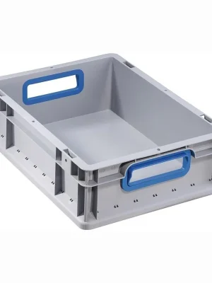 Neue Kollektion Allit Transportstapelbehälter offener Griff blau 400 x 300 x 120 mm - 456720