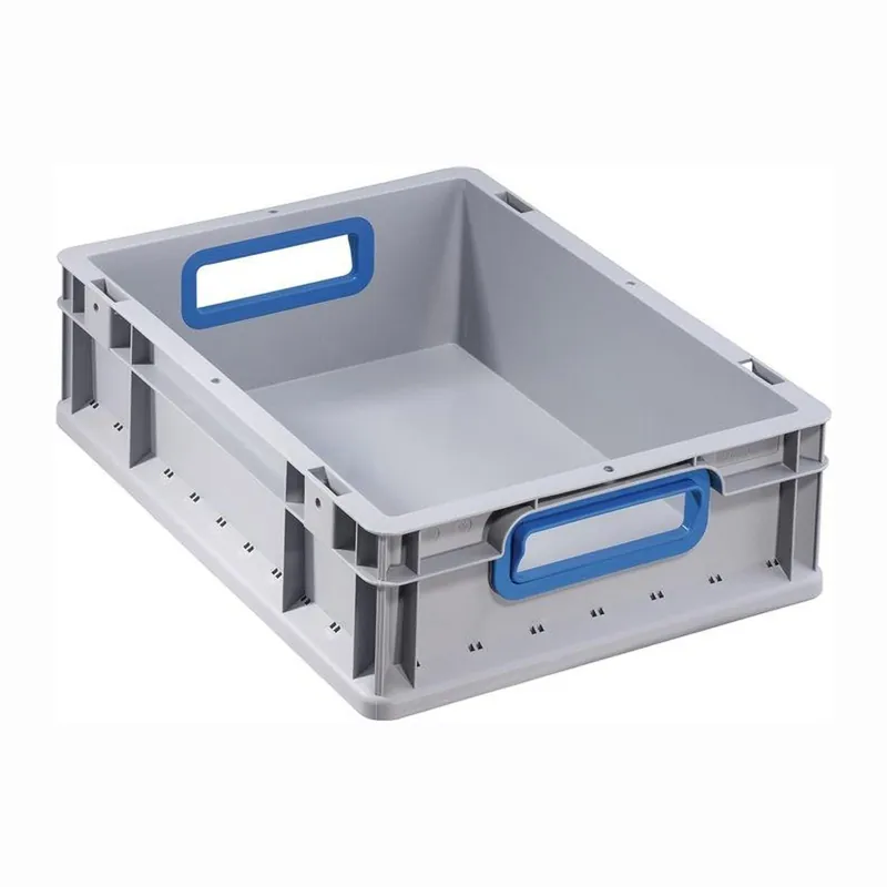 Neue Kollektion Allit Transportstapelbehälter offener Griff blau 400 x 300 x 120 mm - 456720