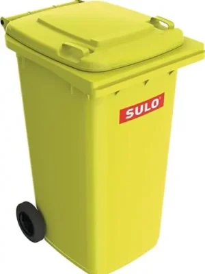 SULO Müllgroßbehälter 240l HDPE gelb fahrbar,n.EN 840 - 1093378 Schneller Versand