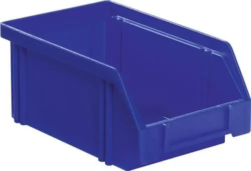 Markenware LA-KA-PE Sichtlagerkasten L 160 / 140 x B 105 x H 75 mm blau - LK4 BLAU