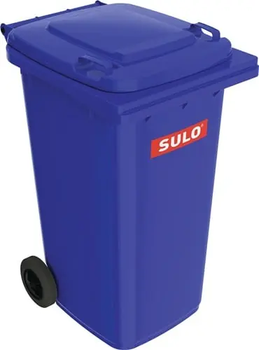 SULO Müllgroßbehälter 240l HDPE blau fahrbar,n.EN 840 - 1072605 Preisreduziert