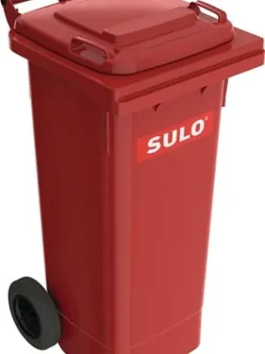SULO Müllgroßbehälter 80l HDPE rot fahrbar,n.EN 840 - 1088439 Markenware