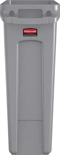 RUBBERMAID Wertstoffsammler 87l H762xB279xT558mm grau m.Lüftungskanälen - FG354060GRAY Echt