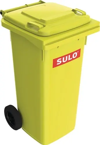 Angebot SULO Müllgroßbehälter 120l HDPE gelb fahrbar,n.EN 840 - 1074748