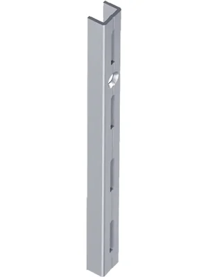 ELEMENT SYSTEM Wandschiene L.1.000 mm weiß Stahl einreihige Lochung - 10000-00017 Billig