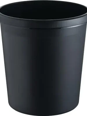 helit Papierkorb 18 l H331xØ315 mm mit Griffrand schwarz - H6123895 Heißes Angebot