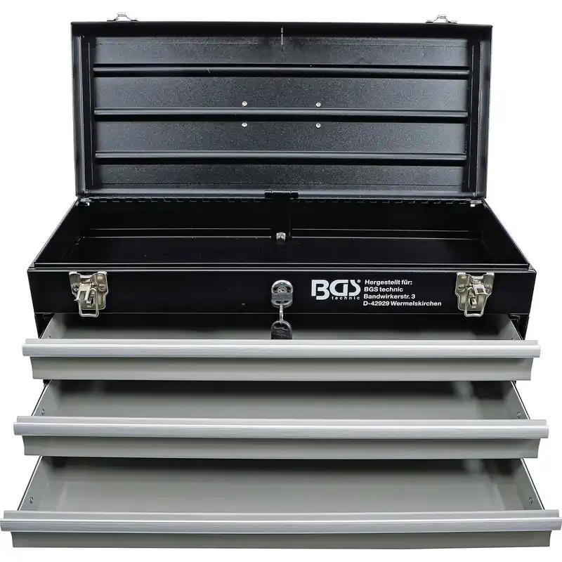 Beliebt BGS Metall-Werkzeugkoffer leer 3 Schubladen - 3312