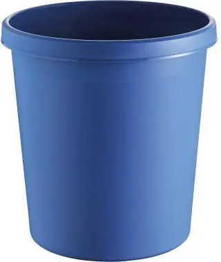 helit Papierkorb H6105834 18l rund Kunststoff blau Nur Für Kurze Zeit