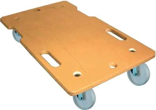Echt BS Rollen Transportroller D.75mm 150kg L600mm B350mm Ku.HO m.Griffmulde - A.-ROLLER.350